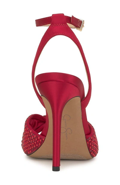 Shop Jessica Simpson Ohela Ankle Strap Sandal In Red Muse
