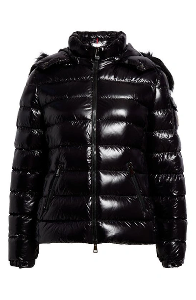 Shop Moncler Badyf Hooded Down Jacket In Black