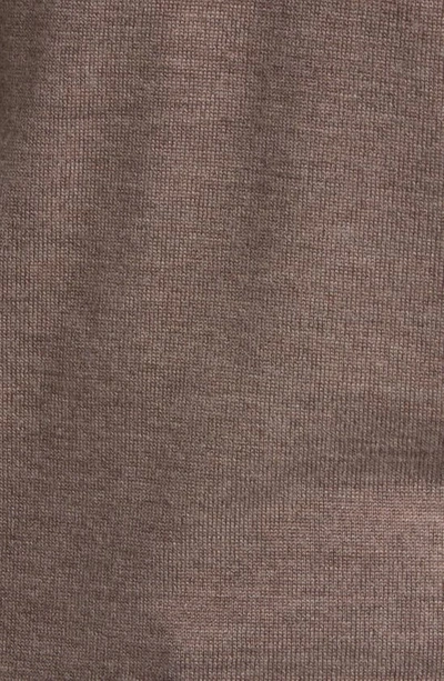 Shop Peter Millar Autumn Crest Wool Blend Quarter Zip Pullover In Birch
