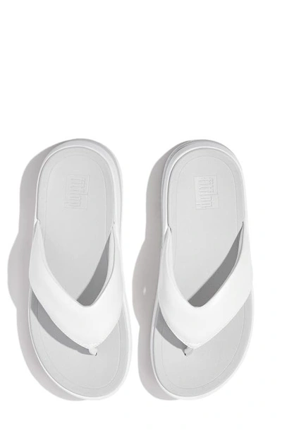 Shop Fitflop Surff Flip Flop In Urban White