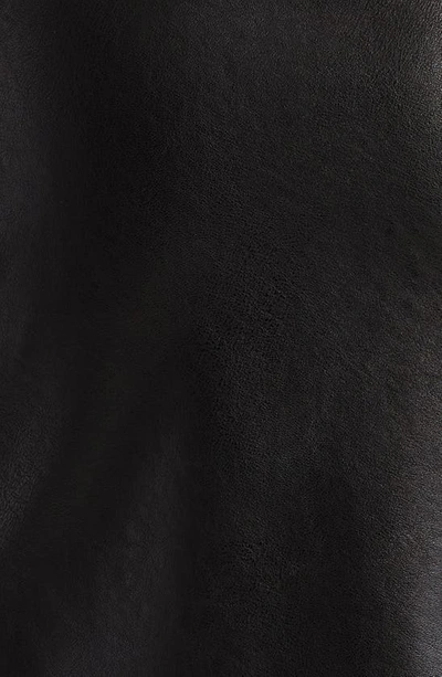 Shop Miaou Scout Zip Detail Faux Leather Minidress In Black