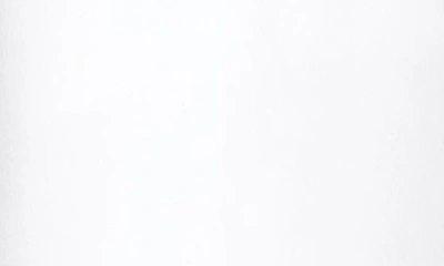 Area White Crystal Bow V-neck T-shirt Minidress In White