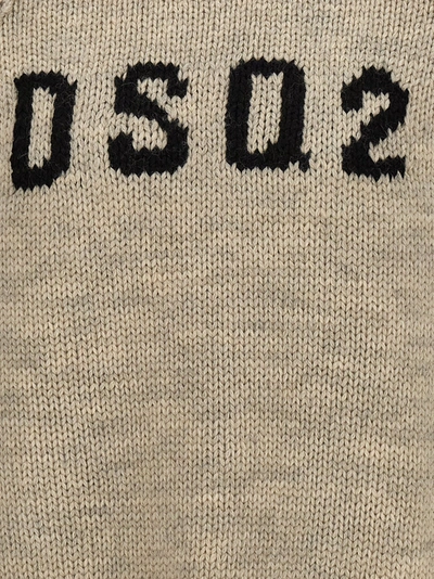 Dsquared2 Logo Sweater Sweater, Cardigans Gray In Gray