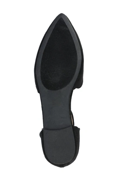 Journee Collection Lana Ankle Strap Flat In Black