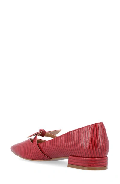 Journee Collection Cait Mary Jane Pump In Red
