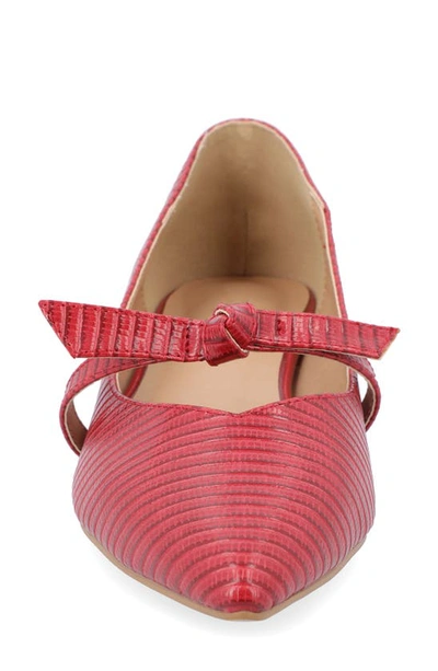 Journee Collection Cait Mary Jane Pump In Red