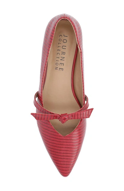 Journee Collection Cait Mary Jane Pump In Red