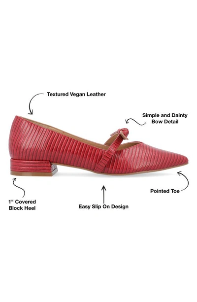 Journee Collection Cait Mary Jane Pump In Red