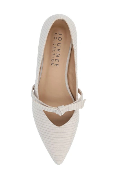 Shop Journee Collection Cait Mary Jane Pump In Taupe