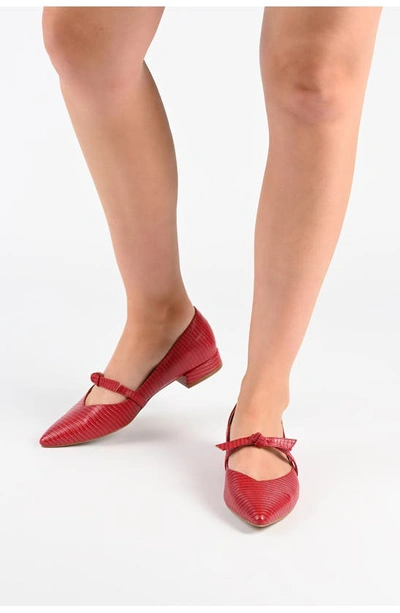 Journee Collection Cait Mary Jane Pump In Red