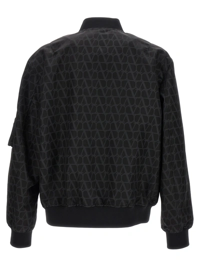 Valentino Toile Iconographe Light Bomber Jacket In Black