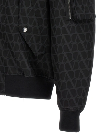 Valentino Toile Iconographe Light Bomber Jacket In Black