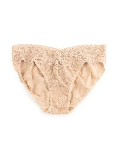 Shop Hanky Panky Signature Lace V-kini In Brown