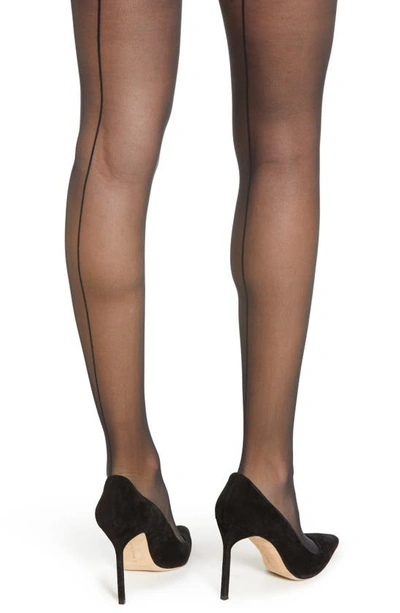 Shop Wolford Back Seam Tights In Black