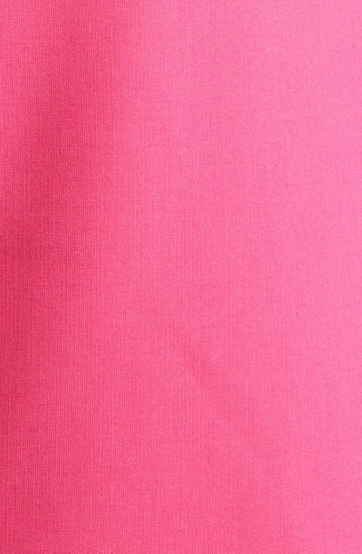 Shop Cinq À Sept Layne Long Sleeve Satin Faux Wrap Minidress In Pink Dahlia