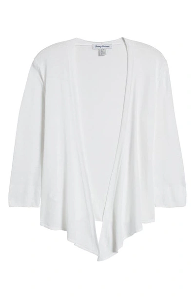 Tommy Bahama Addison Linen Blend Cardigan In White