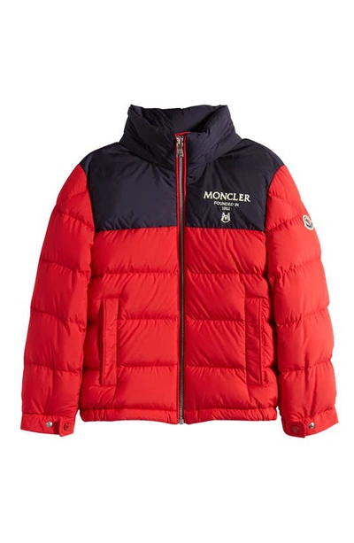 Shop Moncler Kids' Joe Down Puffer Jacket In Red