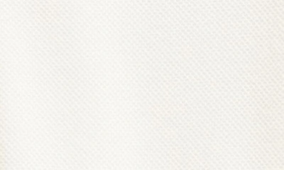 Shop Moncler Kids' Logo Stripe Stretch Piqué Polo In White