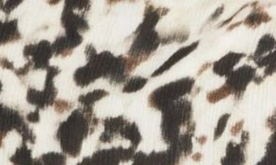 Shop Rails Tyra Long Sleeve Faux Wrap Dress In Blurred Cheetah