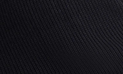 Shop Steve Madden Colleen Stripe Trim Long Sleeve Sweater Minidress In Black