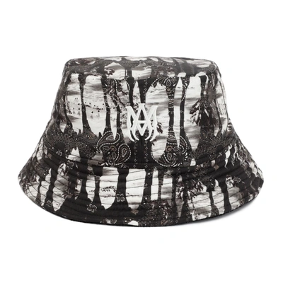 Shop Amiri Bandana Reversible Bucket Hat In Black