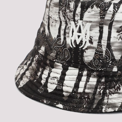 Shop Amiri Bandana Reversible Bucket Hat In Black