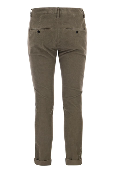 Shop Dondup Gaubert - Slim Milleraies Trousers In Turtledove