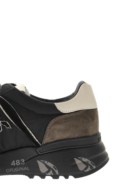 Shop Premiata Lander 4951 - Sneakers In Brown/grey