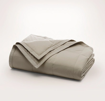 Shop Boll & Branch Organic Down Alternative Quilted Bed Blanket In Oak