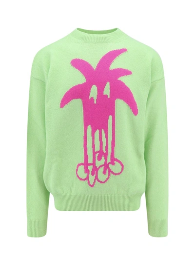 Shop Palm Angels Sweater In Green