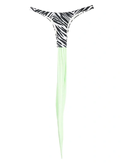 Shop Reina Olga Swimwear In Neon Green &amp; Zebra