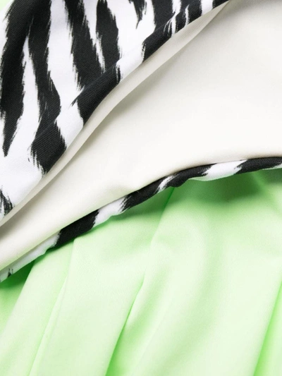 Shop Reina Olga Swimwear In Neon Green &amp; Zebra