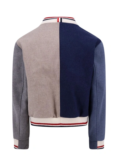 Shop Thom Browne Jacket In Multicolor