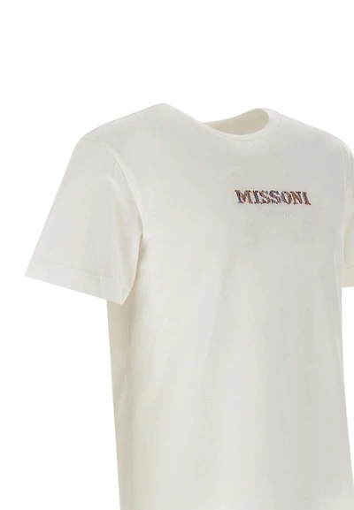 Shop Missoni Sport Cotton T-shirt In White