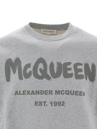 Shop Alexander Mcqueen Sweatshirt In Grey