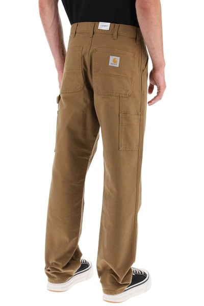 Shop Carhartt Wip Single Knee Pants In Brown