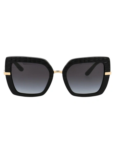 Shop Dolce & Gabbana Sunglasses In 32888g Black Cocco