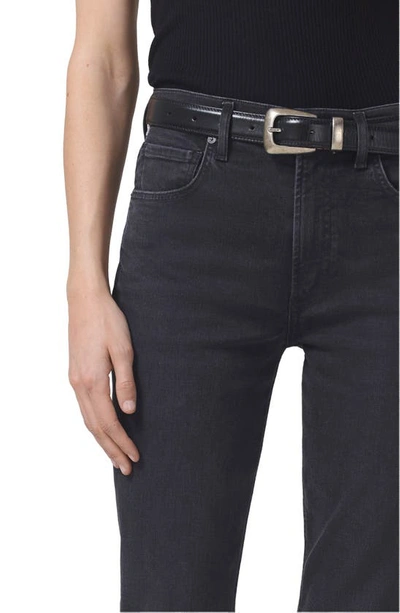 Shop Citizens Of Humanity Isola Raw Hem Crop Slim Straight Leg Jeans In Reflection