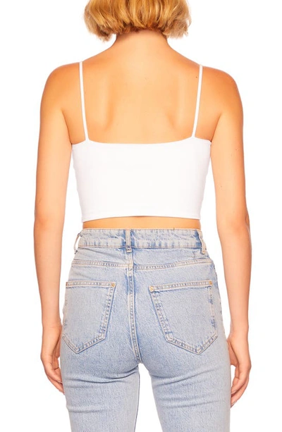 Susana Monaco Thin Strap Crop Tank In Sugar