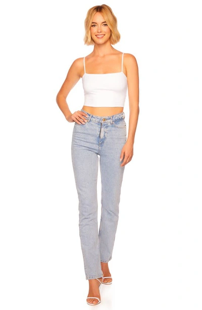 Susana Monaco Thin Strap Crop Tank In Sugar
