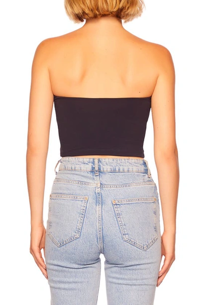 Shop Susana Monaco Core Crop Tube Top In Midnight