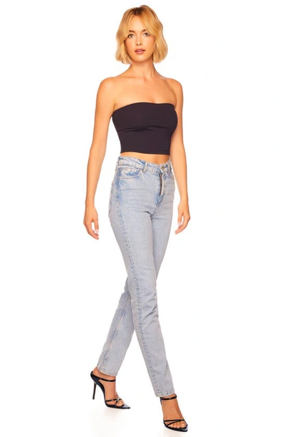 Shop Susana Monaco Core Crop Tube Top In Midnight