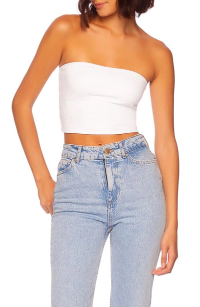 Shop Susana Monaco Core Crop Tube Top In Sugar