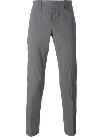 Dondup Chino Trousers In Light Grey
