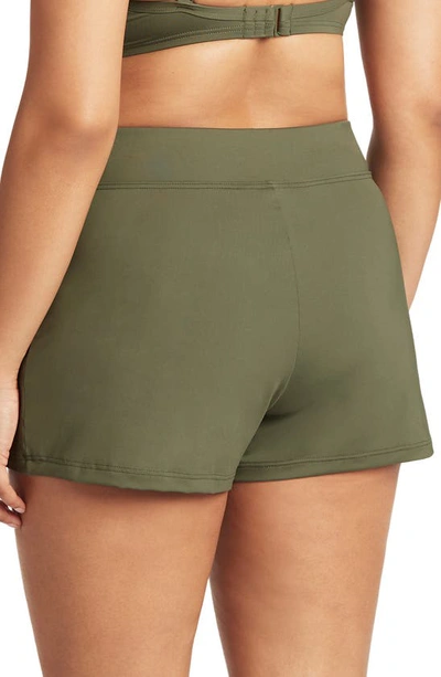 Shop Sea Level Swim Shorts In Khaki