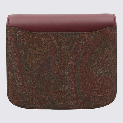 Etro Shoulder Bag Magnetic Closure In Bordeaux
