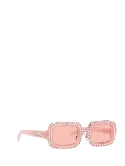 Shop Miu Miu Eyewear Sunglasses In Pink Opal