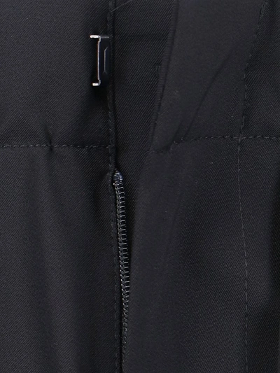 Studio Nicholson Straight Trousers With Elastic Waistband And Drawstring Hem In Black