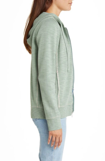 Shop Tommy Bahama Tobago Bay Cotton Blend Zip-up Hoodie In Tropical Fern