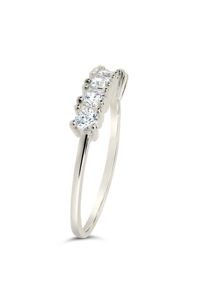 Shop Sterling Forever Rowan Cubic Zirconia Ring In Silver